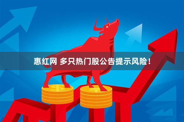 惠红网 多只热门股公告提示风险！