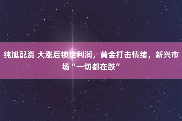 纯旭配资 大涨后锁定利润，黄金打击情绪，新兴市场“一切都在跌”